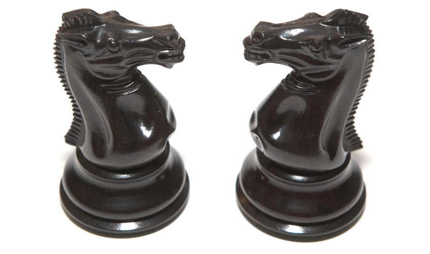 Buy The Ancient Indian Warrior Staunton Luxury Chess Set in Ebony