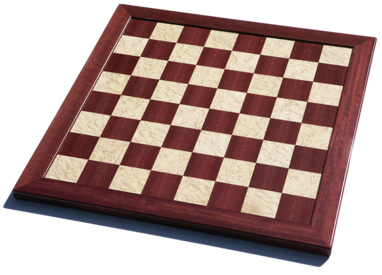 Purpleheart & Bird's Eye Maple Custom Contemporary Ii Chess Board