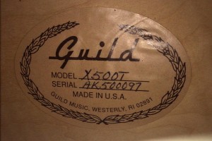 Guild-X500T-2001-Label