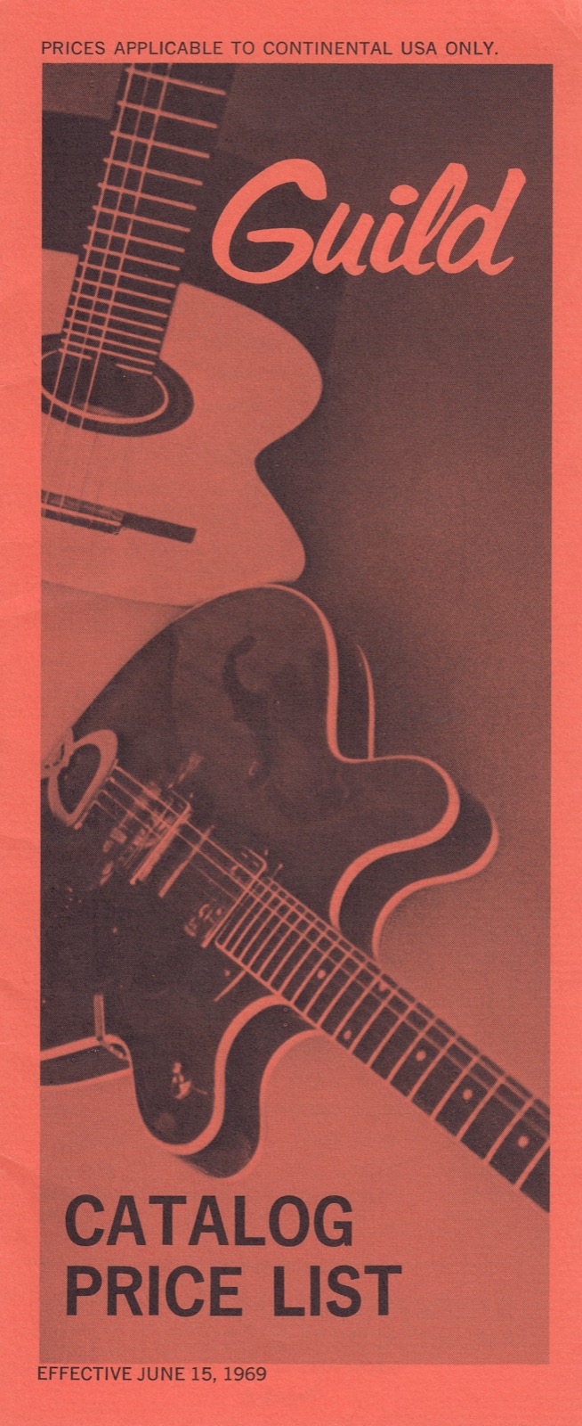 Guild Guitar Price List - 1969 June | GAD's Ramblings