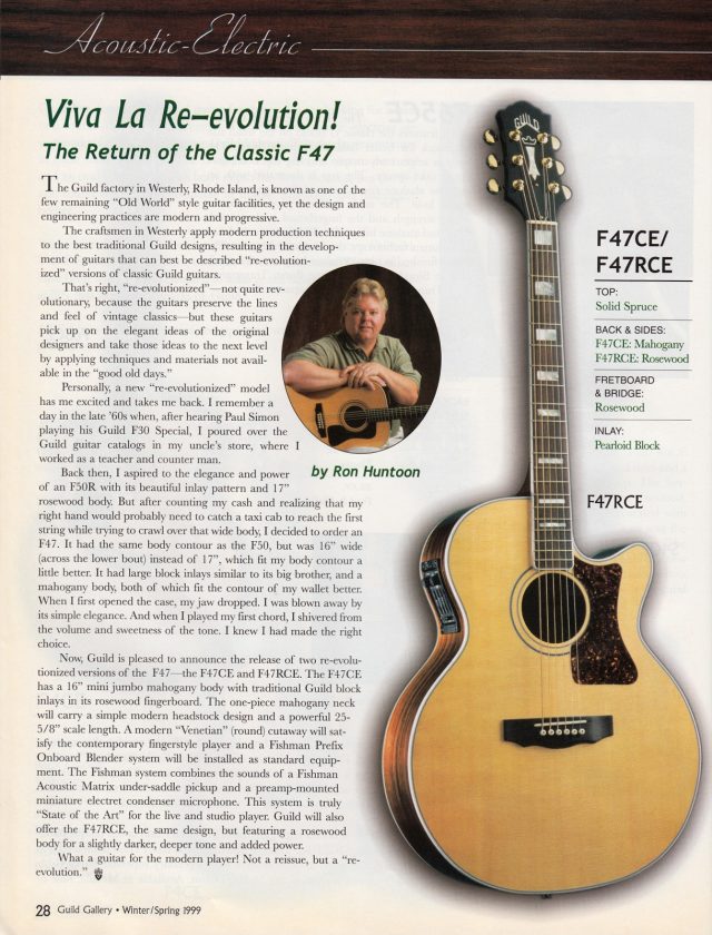 2002-2003 Guild F47RCE Specs? | Let's Talk Guild