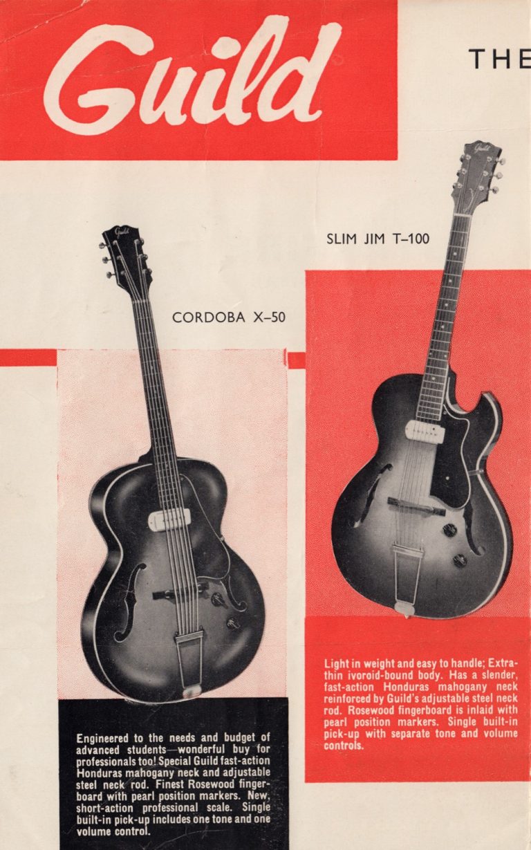 Guild Guitar Catalog 1958 (UK) GAD's Ramblings