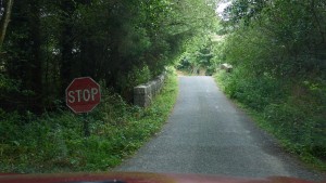 IrishCountryRoadBridgeStopSign